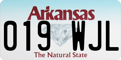 AR license plate 019WJL