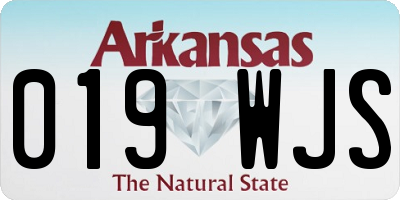 AR license plate 019WJS
