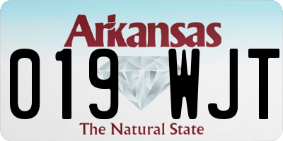 AR license plate 019WJT