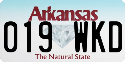 AR license plate 019WKD