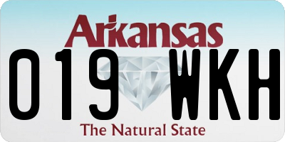 AR license plate 019WKH