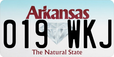 AR license plate 019WKJ