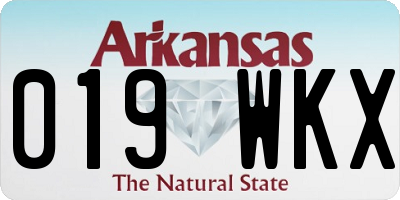 AR license plate 019WKX