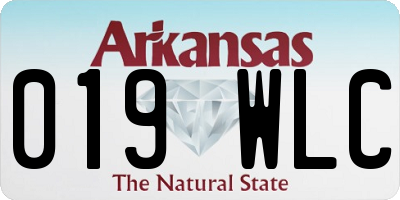 AR license plate 019WLC