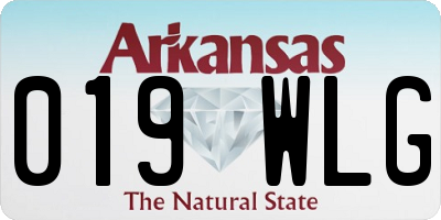AR license plate 019WLG