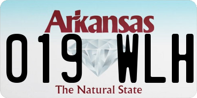 AR license plate 019WLH