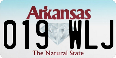 AR license plate 019WLJ