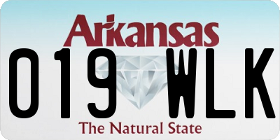 AR license plate 019WLK
