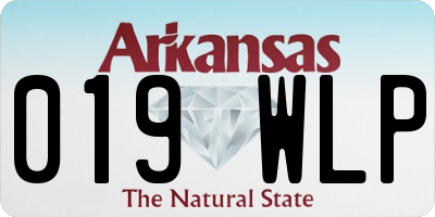 AR license plate 019WLP