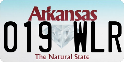 AR license plate 019WLR