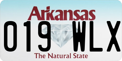 AR license plate 019WLX