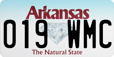 AR license plate 019WMC