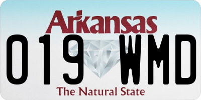 AR license plate 019WMD