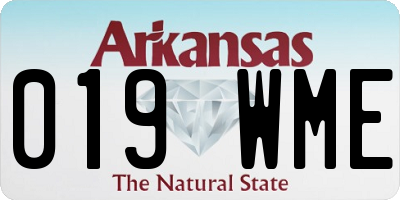 AR license plate 019WME