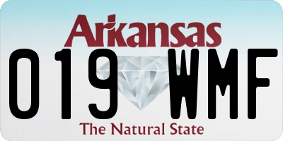 AR license plate 019WMF