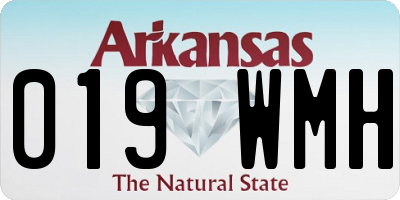 AR license plate 019WMH