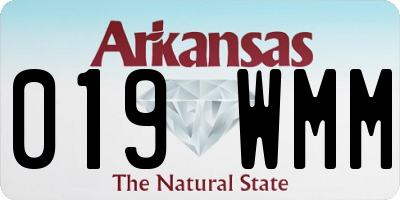 AR license plate 019WMM