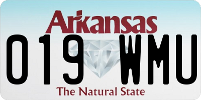 AR license plate 019WMU
