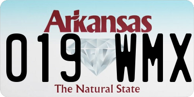 AR license plate 019WMX