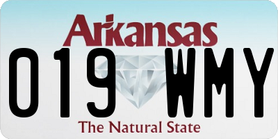 AR license plate 019WMY