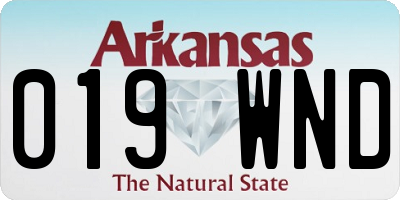 AR license plate 019WND