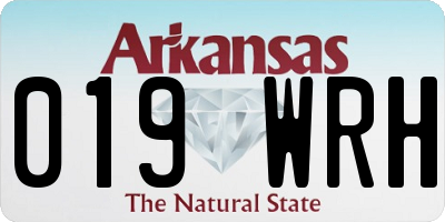 AR license plate 019WRH