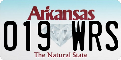 AR license plate 019WRS