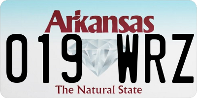 AR license plate 019WRZ
