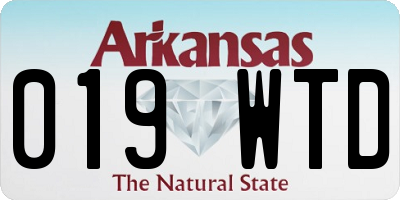 AR license plate 019WTD