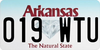 AR license plate 019WTU