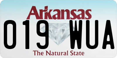 AR license plate 019WUA