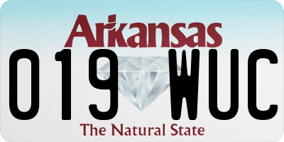 AR license plate 019WUC