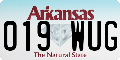 AR license plate 019WUG