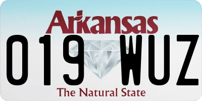 AR license plate 019WUZ