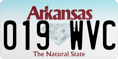 AR license plate 019WVC