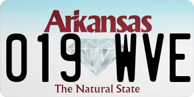 AR license plate 019WVE