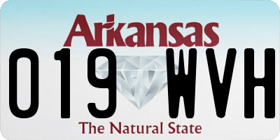 AR license plate 019WVH