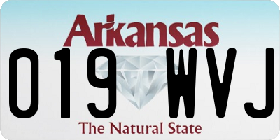 AR license plate 019WVJ