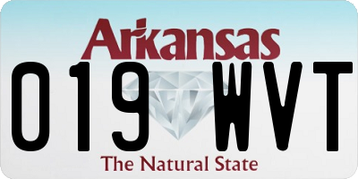 AR license plate 019WVT