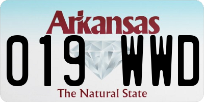 AR license plate 019WWD