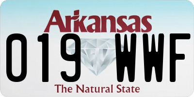 AR license plate 019WWF