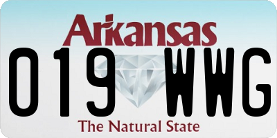 AR license plate 019WWG