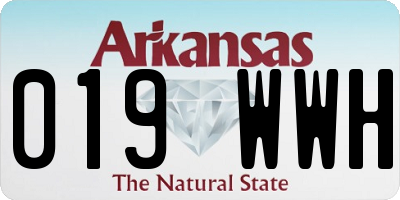 AR license plate 019WWH