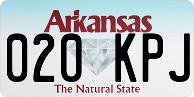 AR license plate 020KPJ