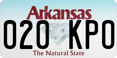 AR license plate 020KPO