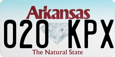 AR license plate 020KPX