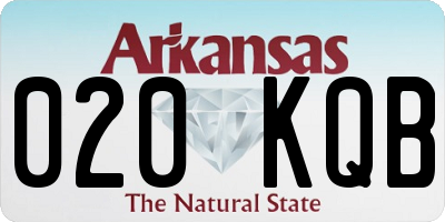 AR license plate 020KQB