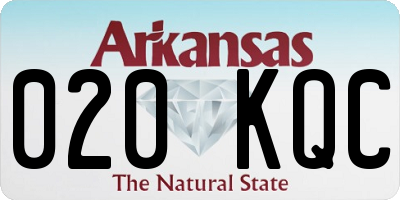 AR license plate 020KQC
