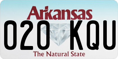 AR license plate 020KQU