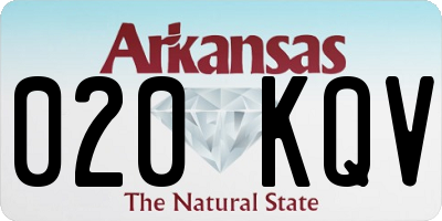 AR license plate 020KQV
